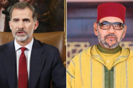 برقية تعزية من جلالة الملك إلى العاهل الإسباني الملك فيليبي السادس والملكة ليتيزيا على إثر حادث النقل السككي قرب طوليدو